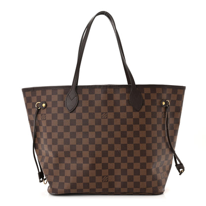 Louis Vuitton Damier Ebene Neo Neverfull MM Rose Ballerine 1 of 18