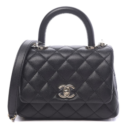Chanel Caviar Quilted Extra Mini Coco Handle Flap Black 1 of 11