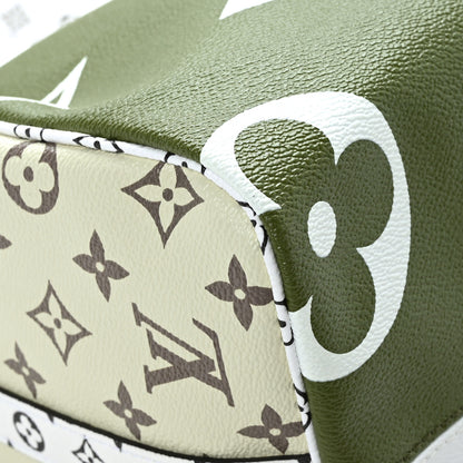 Louis Vuitton Monogram Giant Speedy Bandouliere 30 Kaki Beige 10 of 11