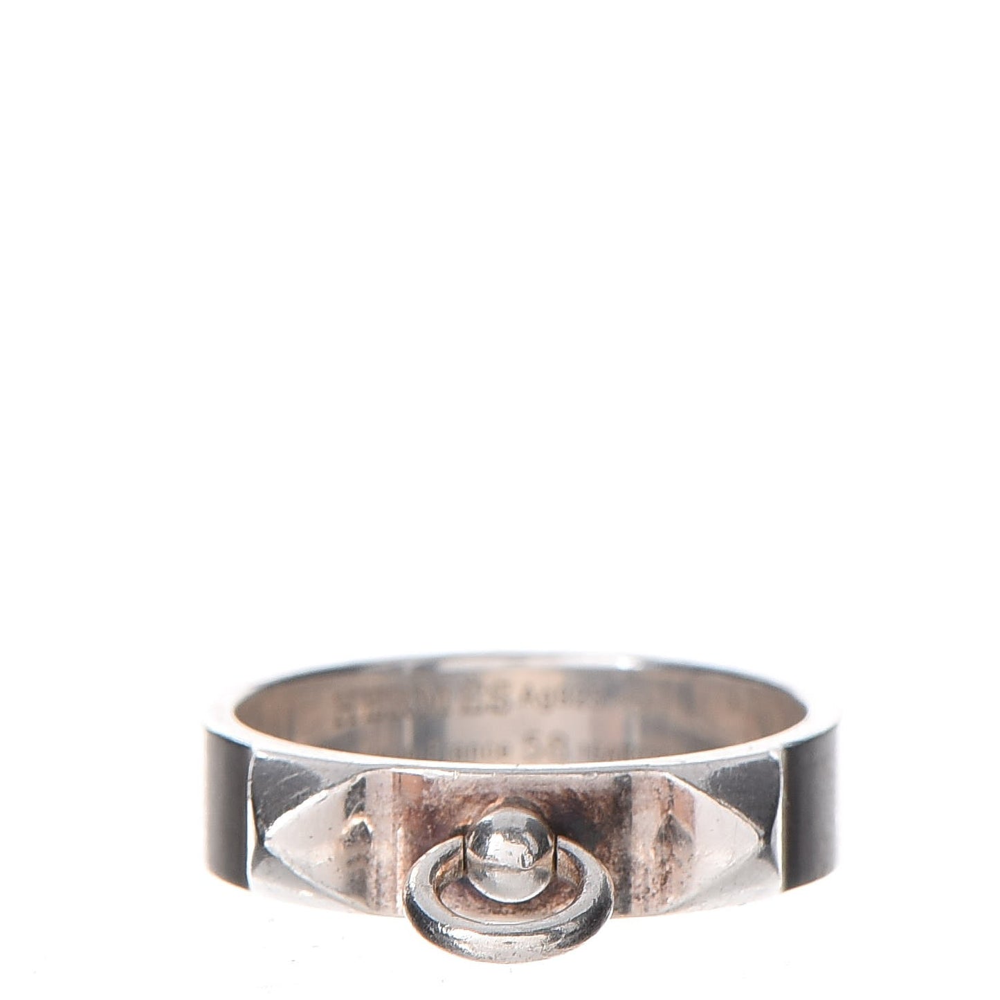 Sterling Silver Small Collier De Chien CDC Ring 58 8.25