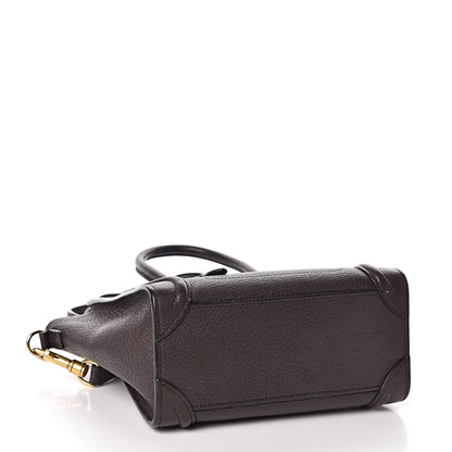 Celine Goatskin Nano Luggage Dark Taupe 4 of 15