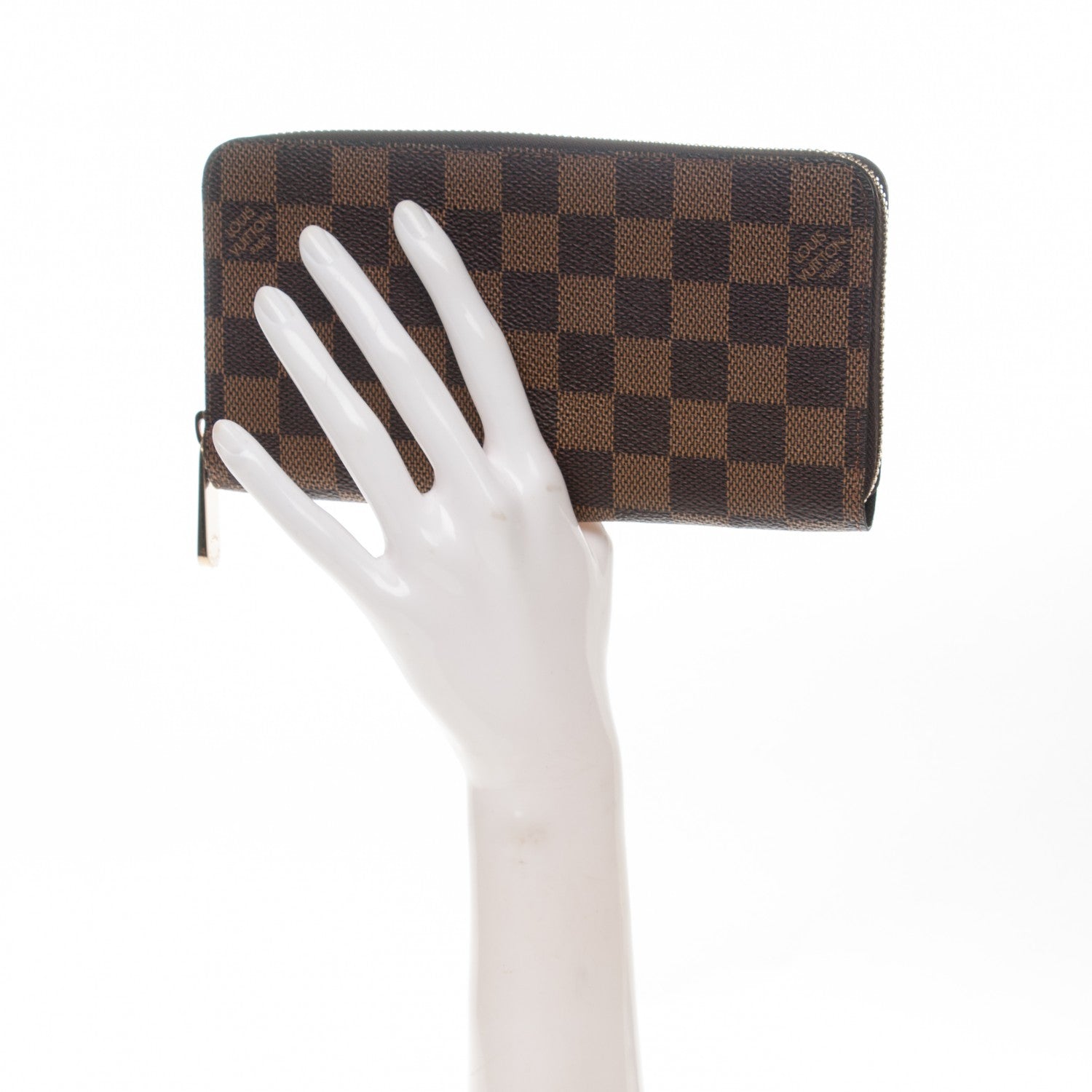 Louis Vuitton Damier Ebene Zippy Wallet 2 of 7