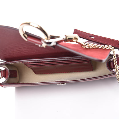 Chloe Suede Calfskin Mini Faye Shoulder Bag Plum Purple 7 of 12