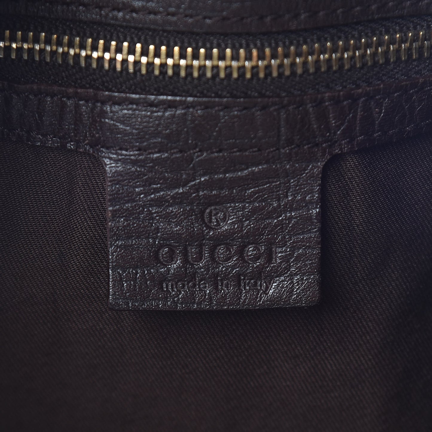 Monogram Large Horsebit Chain Hobo Dark Brown
