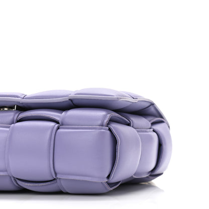 Bottega Veneta Lambskin Maxi Intreccio Padded Chain Cassette Crossbody Bag Lavender 10 of 10