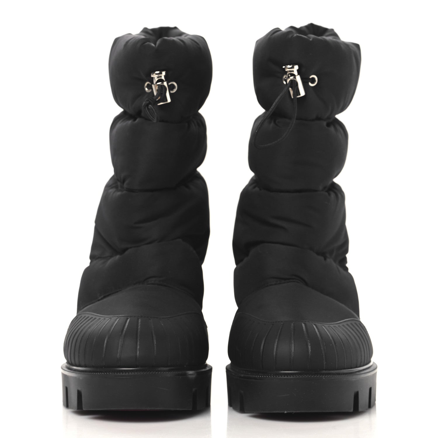 Christian Louboutin Fabric Oriona Lug 100 Boots 38 Black 3 of 9