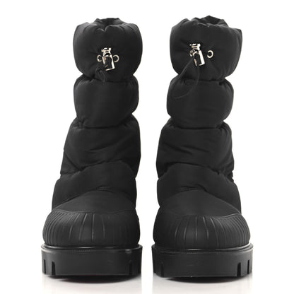 Christian Louboutin Fabric Oriona Lug 100 Boots 38 Black 3 of 9