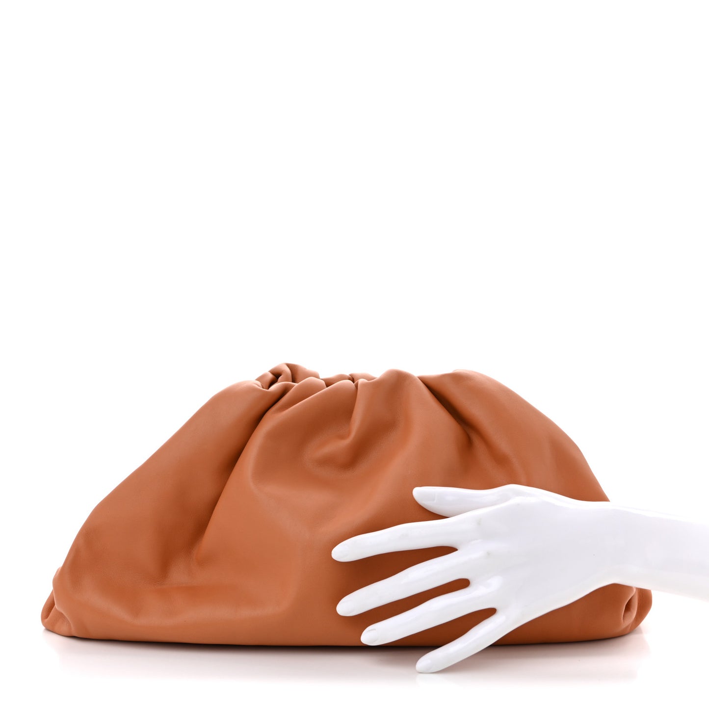 Smooth Butter Calf The Pouch Oversized Clutch Clay