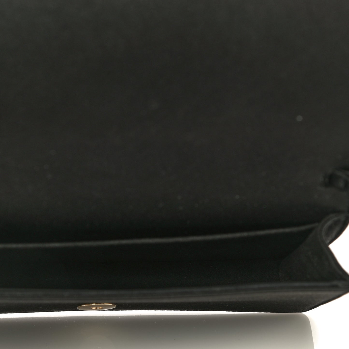Satin Cannage Lady Dior Clutch Black