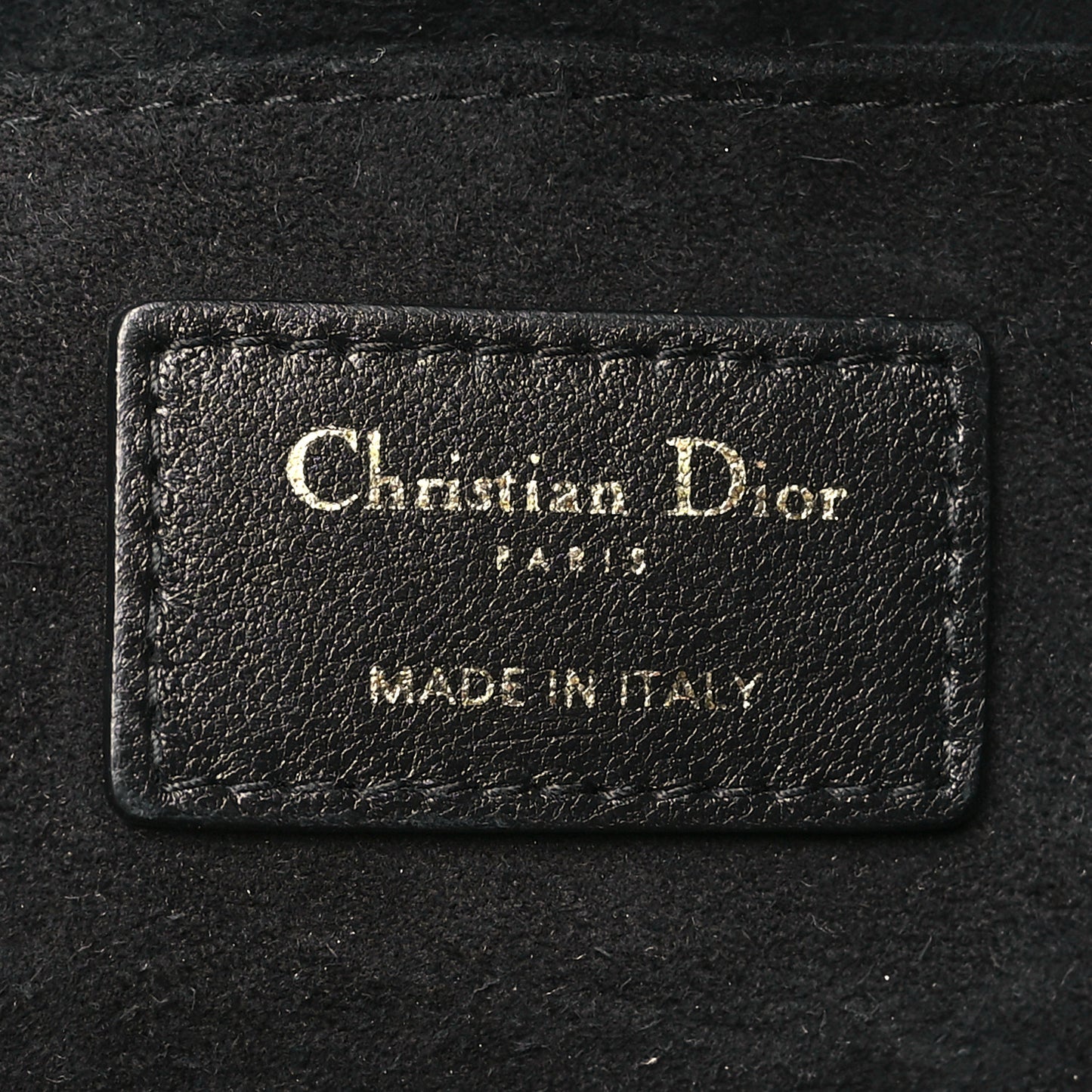 Lambskin Supple Macrocannage Medium Ammi Bag Black