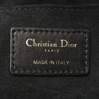 Christian Dior Lambskin Supple Macrocannage Medium Ammi Bag Black 6 of 11