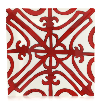 Hermes Porcelain Balcon du Guadalquivir Square Plate 1 of 8