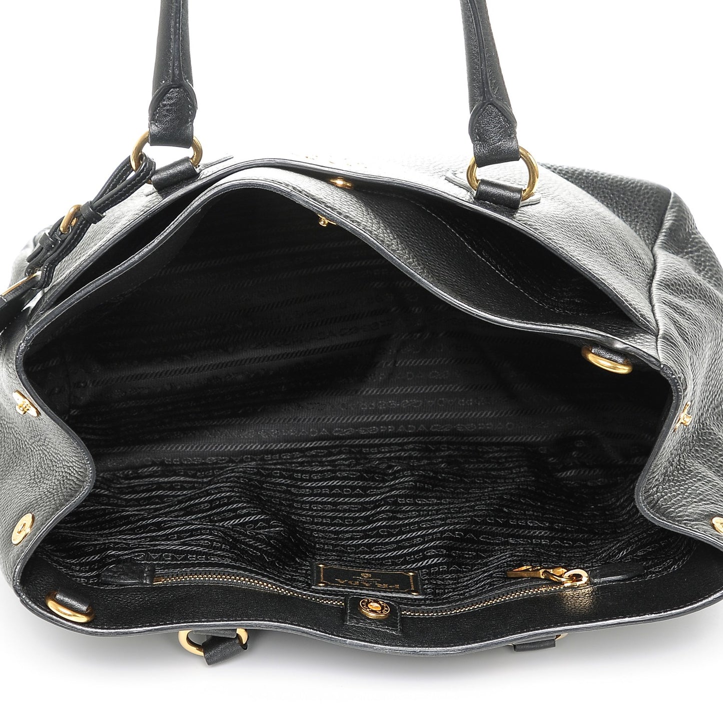 Vitello Daino Tote Nero Black