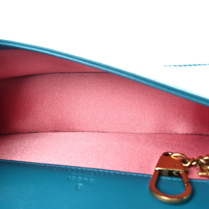 Gucci Velvet Matelasse GG Marmont Mini Bag Pavone Cyan 5 of 9