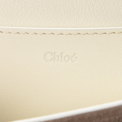 Chloe Calfskin Drew Bijou Clutch Natural White 7 of 8