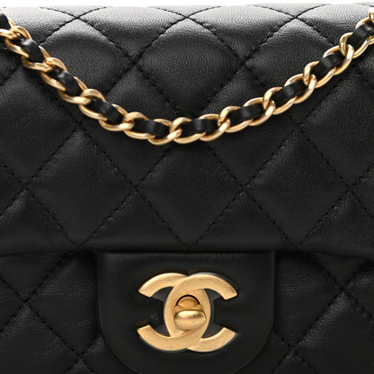 Chanel Lambskin Quilted Mini Rectangular Pearl Crush Flap Black 8 of 13
