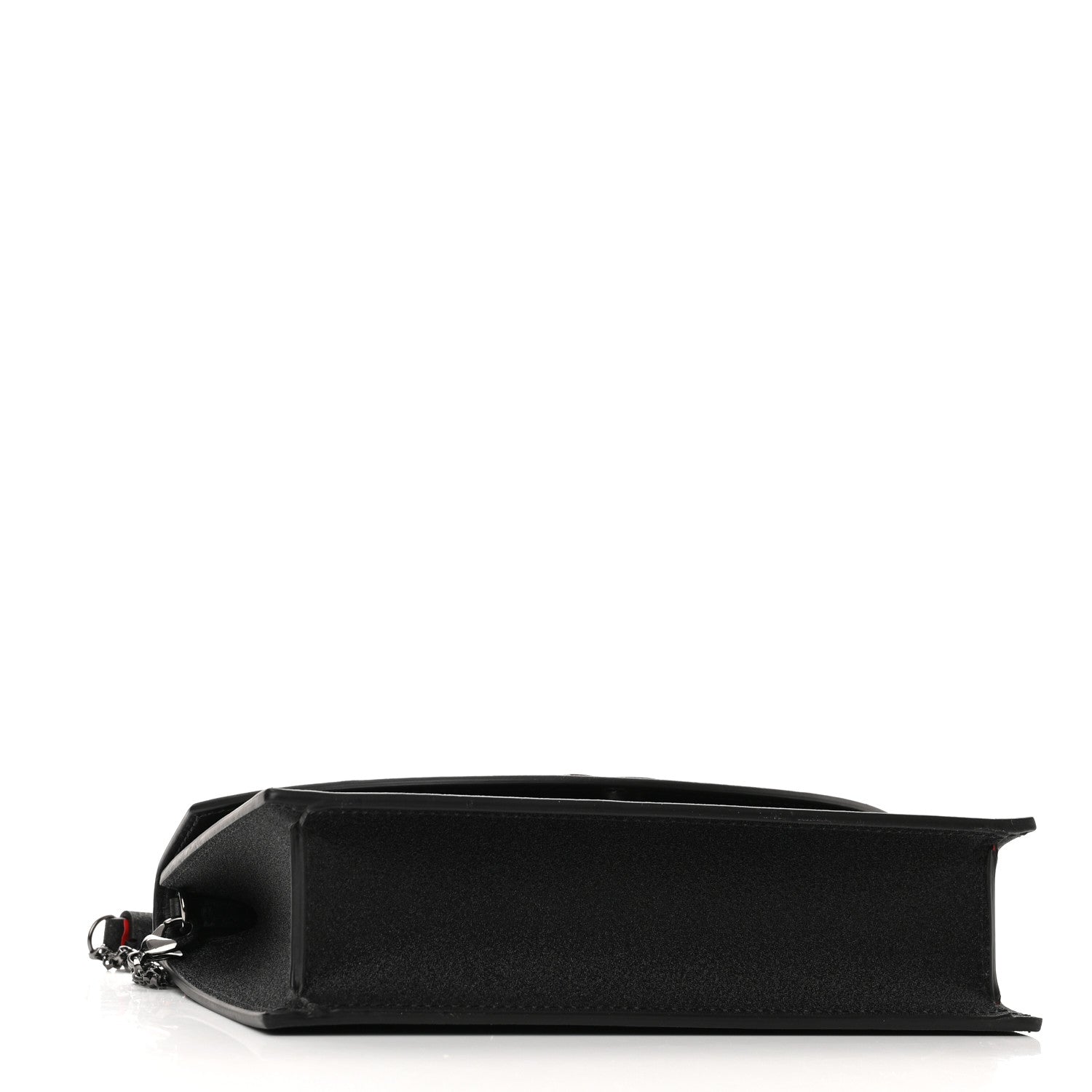 Christian Louboutin Glitter Calfskin Loubi54 Crossbody Clutch Black 4 of 9