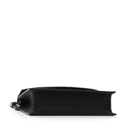 Christian Louboutin Glitter Calfskin Loubi54 Crossbody Clutch Black 4 of 9
