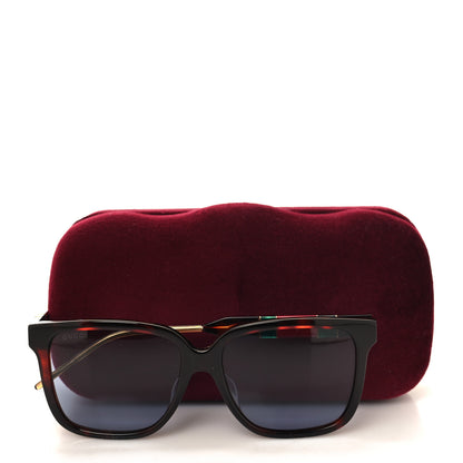 Gucci Acetate Square Sunglasses GG0599SA Black Tortoiseshell Pearlescent 9 of 9