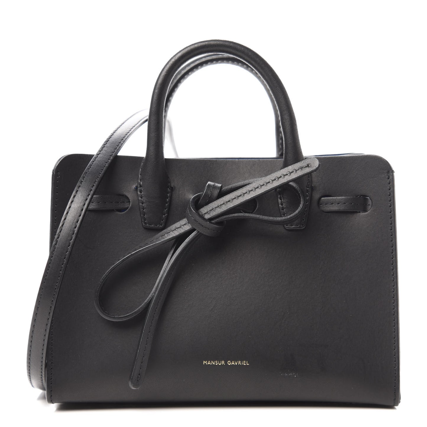 Calfskin Mini MIni Sun Bag Black Royal