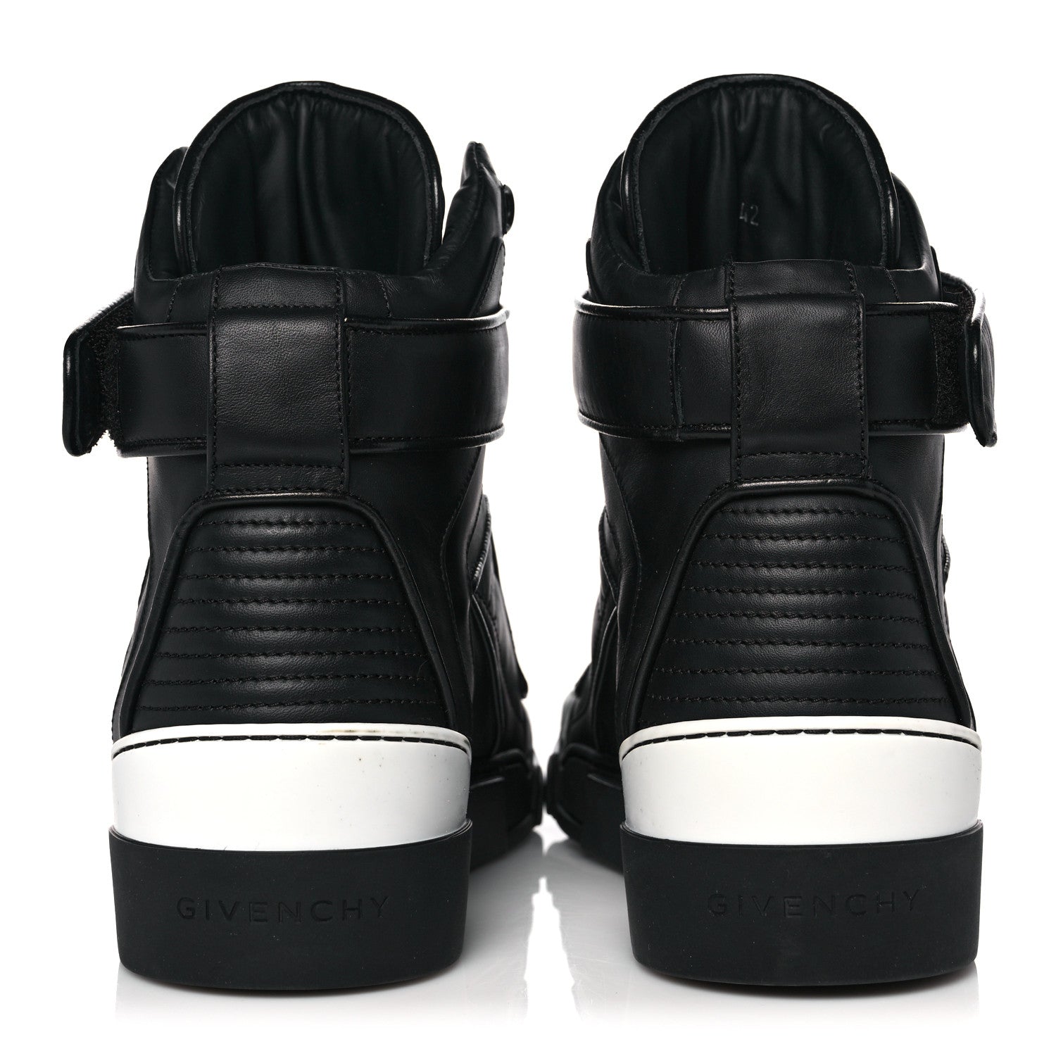 Givenchy Calfskin Mens Tyson High Top Sneakers 42 Black 5 of 10