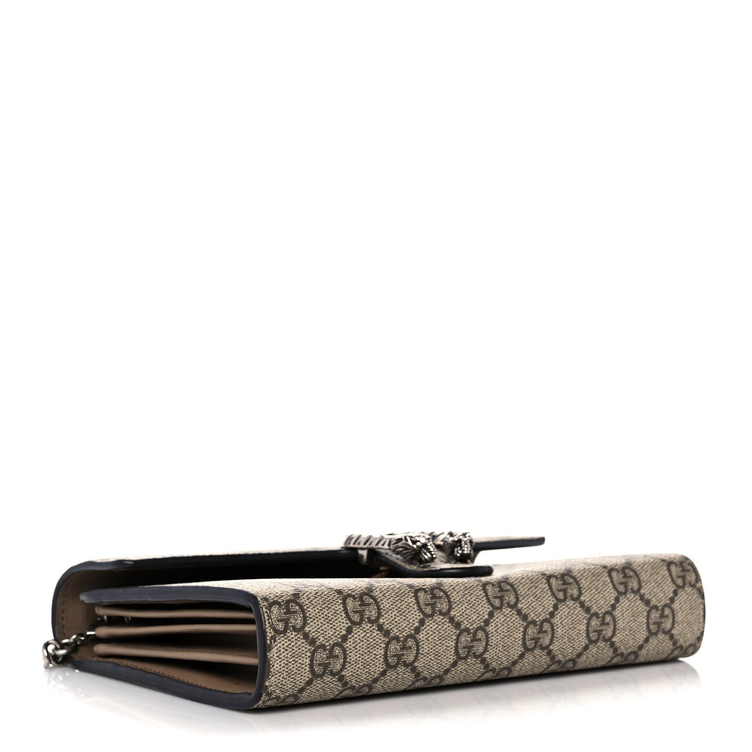 Gucci GG Supreme Monogram Mini Dionysus Chain Wallet Beige Taupe 4 of 13