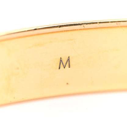 Louis Vuitton Brass Monogram Nanogram Cuff M Gold 7 of 8