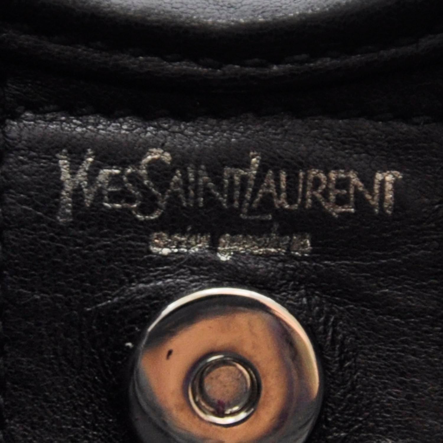 Saint Laurent Leather Small Mombasa Black 7 of 8