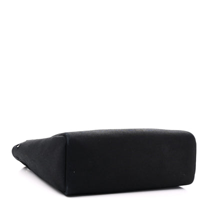 Hermes Toile Vache Calfskin Herbag 30 PM Black Natural 4 of 10