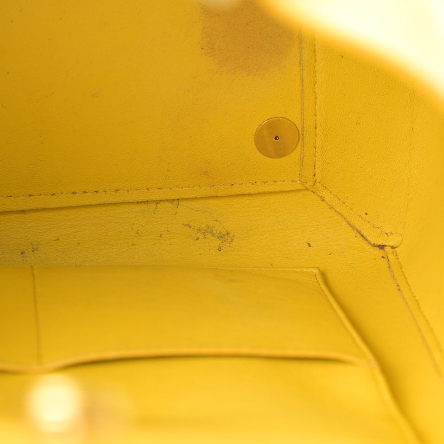 Elephant Calfskin Mini Belt Bag Sun Yellow