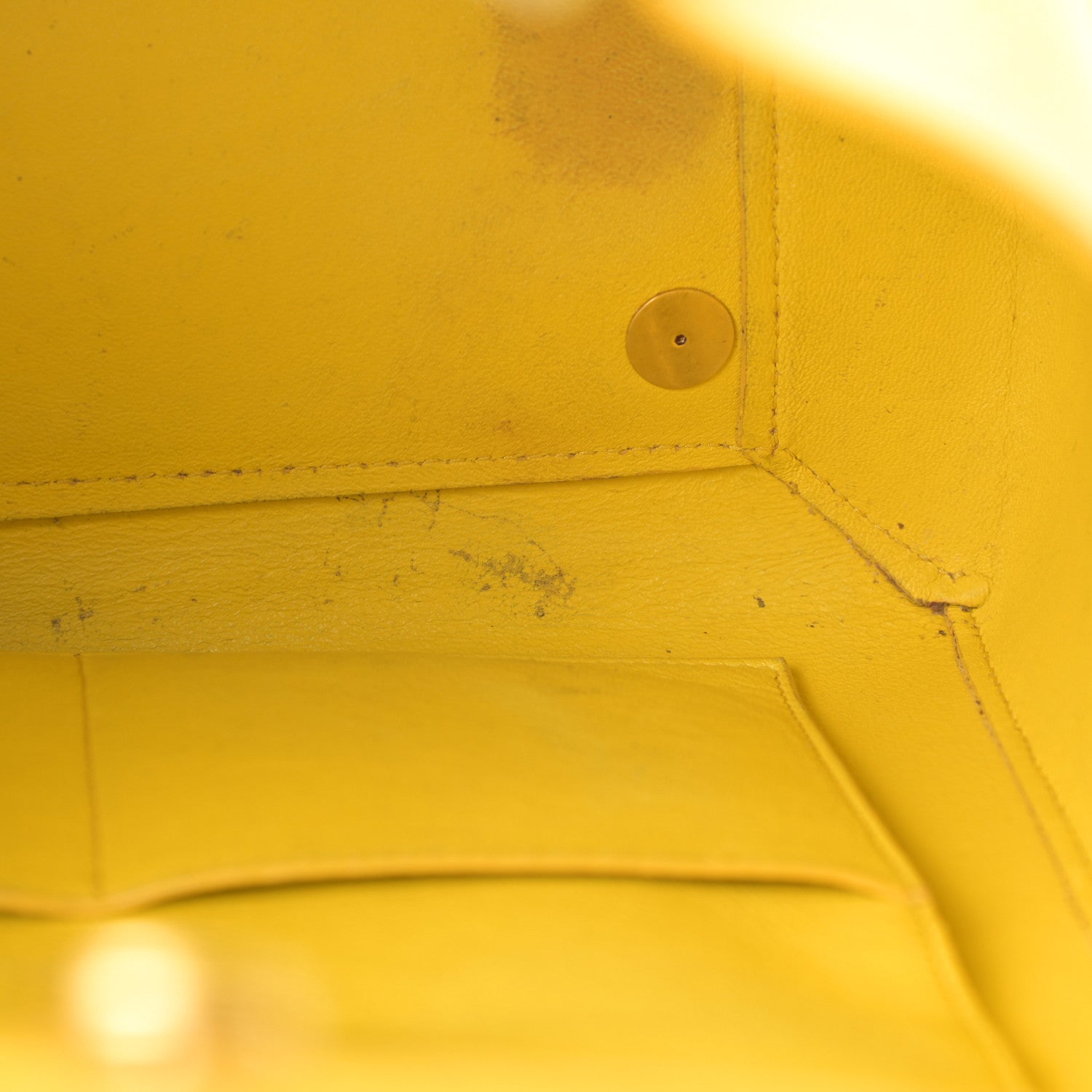 Celine Elephant Calfskin Mini Belt Bag Sun Yellow 17 of 21