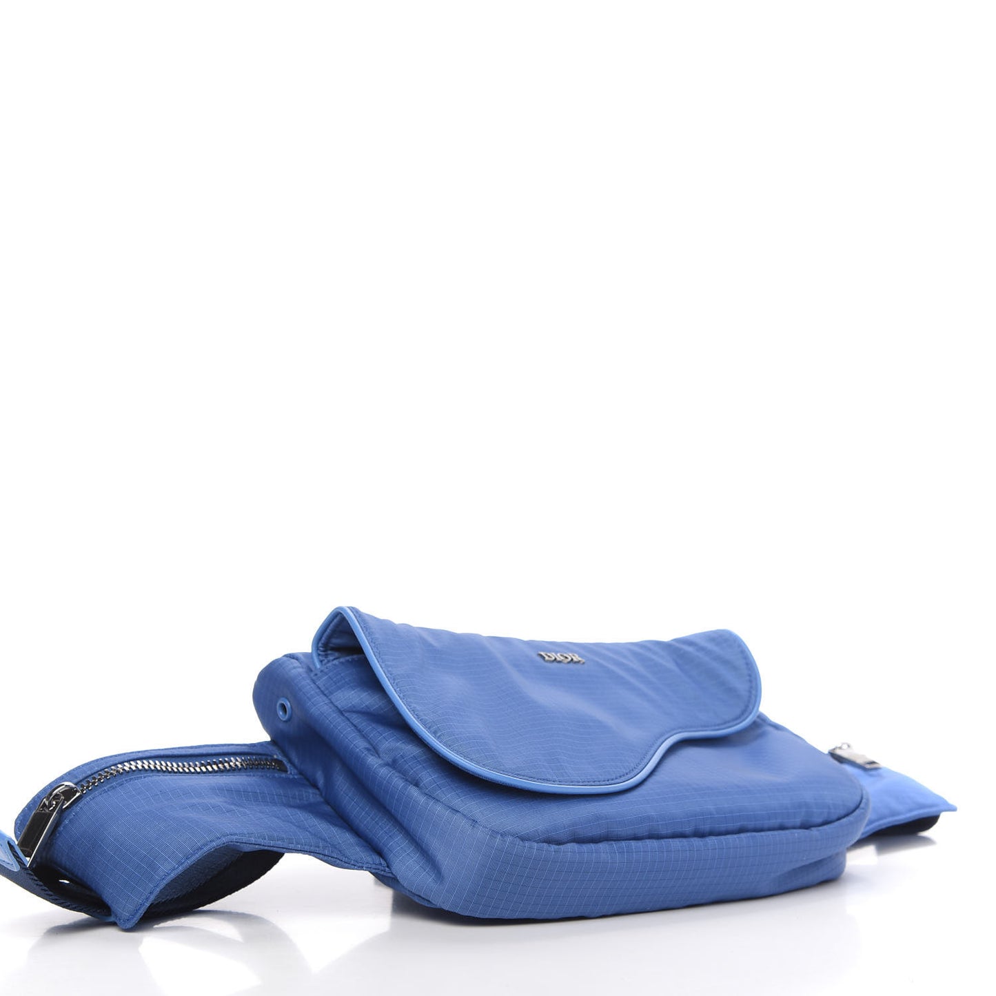 Nylon Saddle Belt Bag Blue