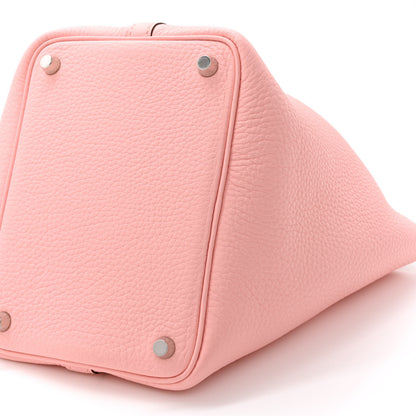 Hermes Taurillon Clemence Picotin Lock 18 PM Rose Sakura 10 of 11