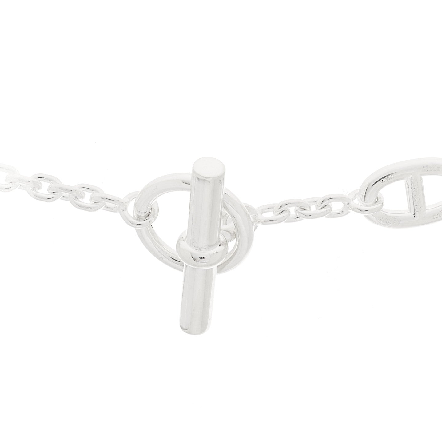 Hermes Sterling Silver Farandole Necklace 160 4 of 6