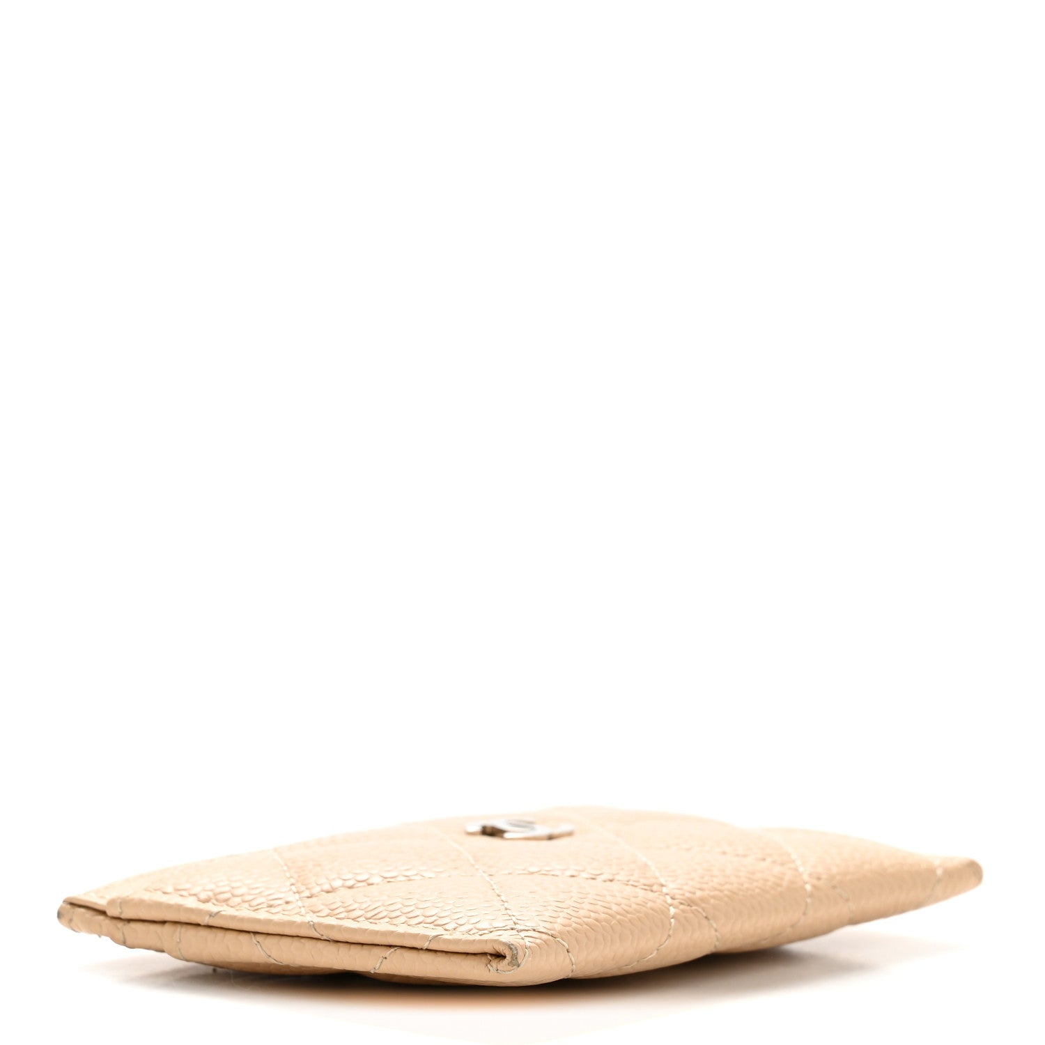 Chanel Caviar Quilted Card Holder Beige 4 of 10