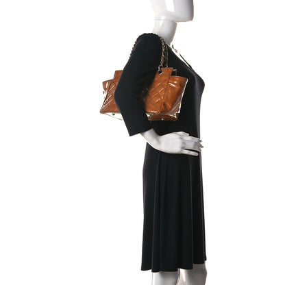 Chanel Patent Petit Timeless Shopping Tote PTT Brown 2 of 11
