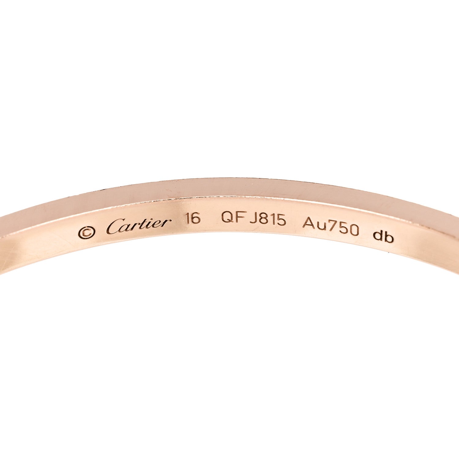 Cartier 18K Pink Gold 10 Diamond Small LOVE Bracelet 16 3 of 4