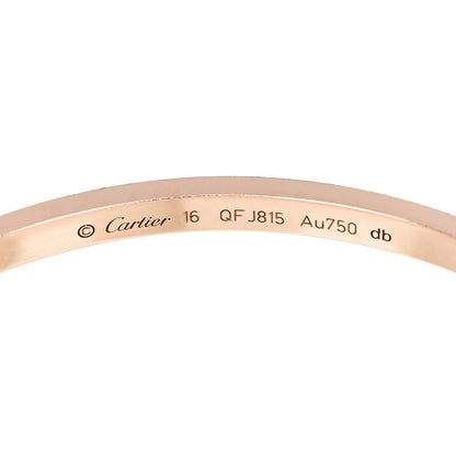 Cartier 18K Pink Gold 10 Diamond Small LOVE Bracelet 16 3 of 4