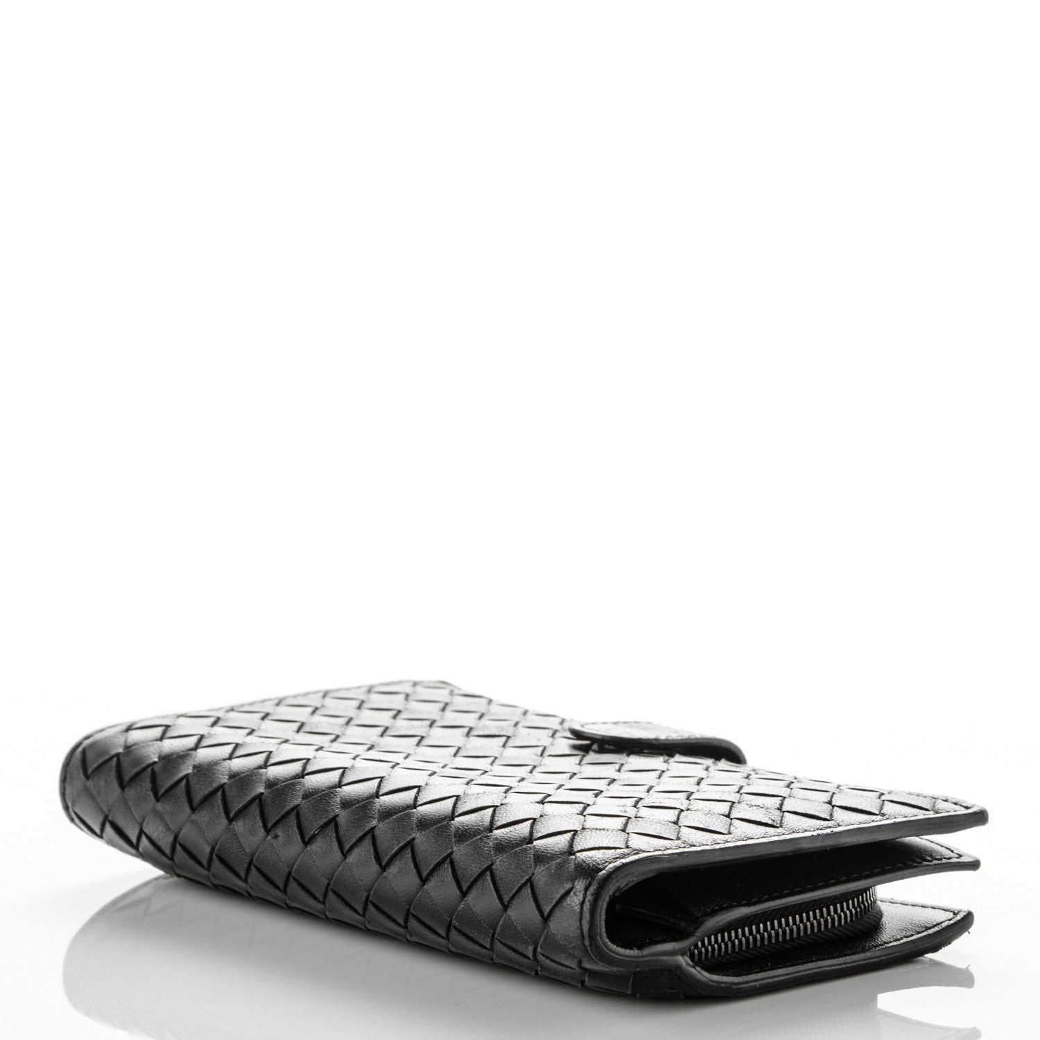 Bottega Veneta Nappa Intrecciato Continental Wallet Black 4 of 9