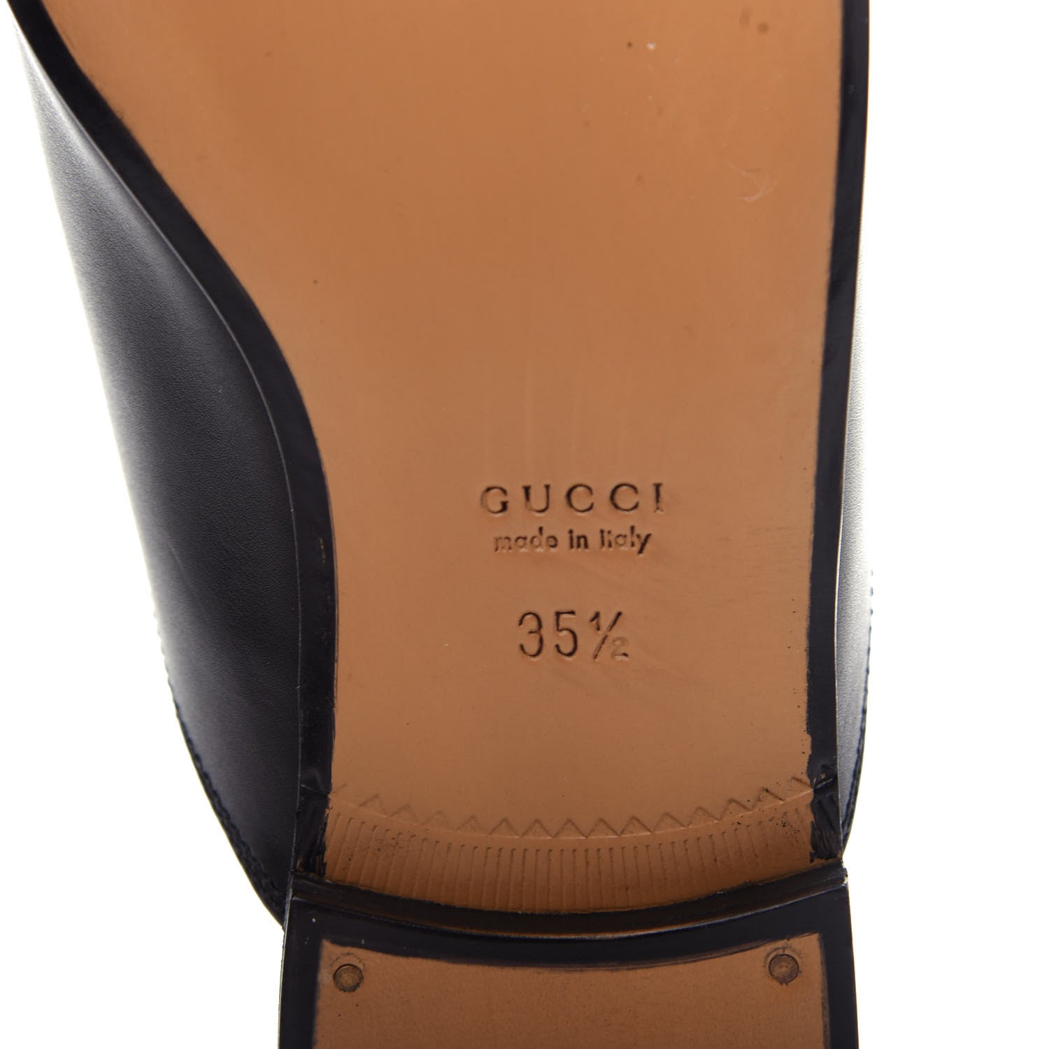 Gucci Calfskin Flower Embroidered Womens Princetown Slippers 35.5 Black 9 of 11
