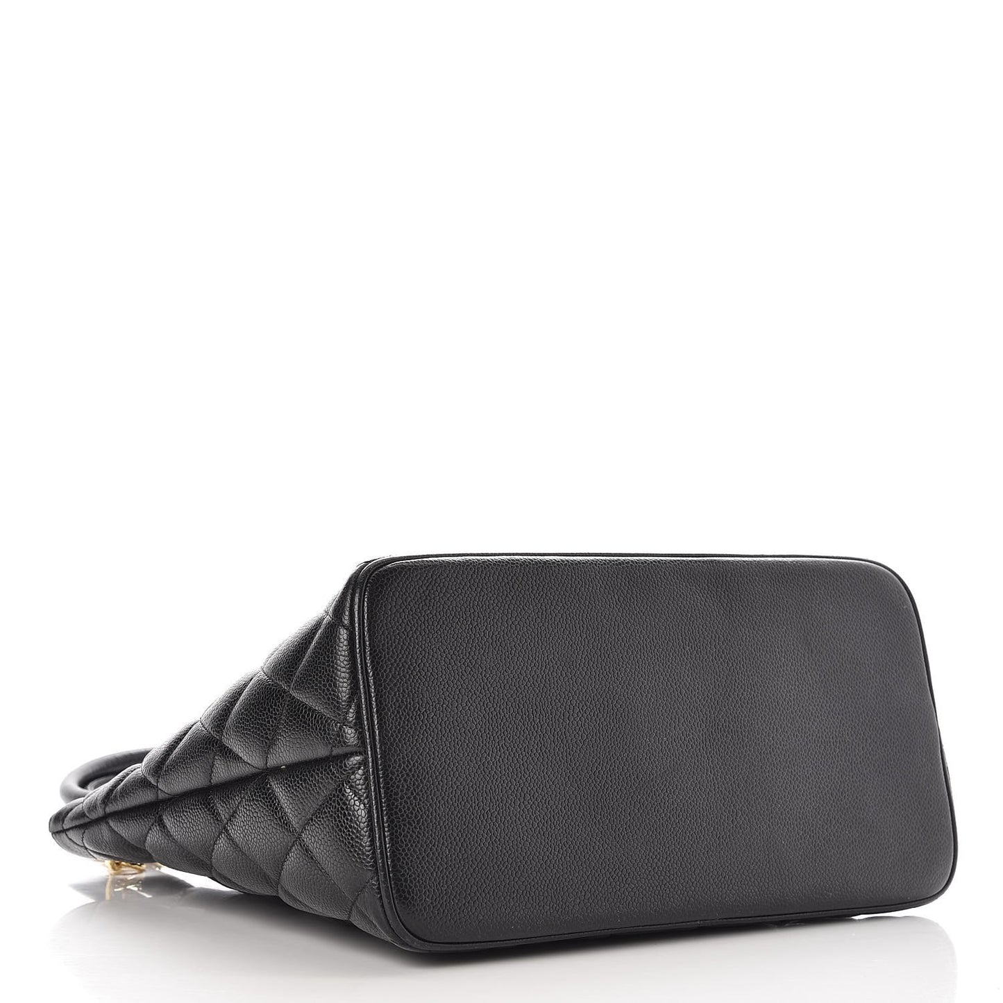 Caviar Quilted Medallion Tote Black