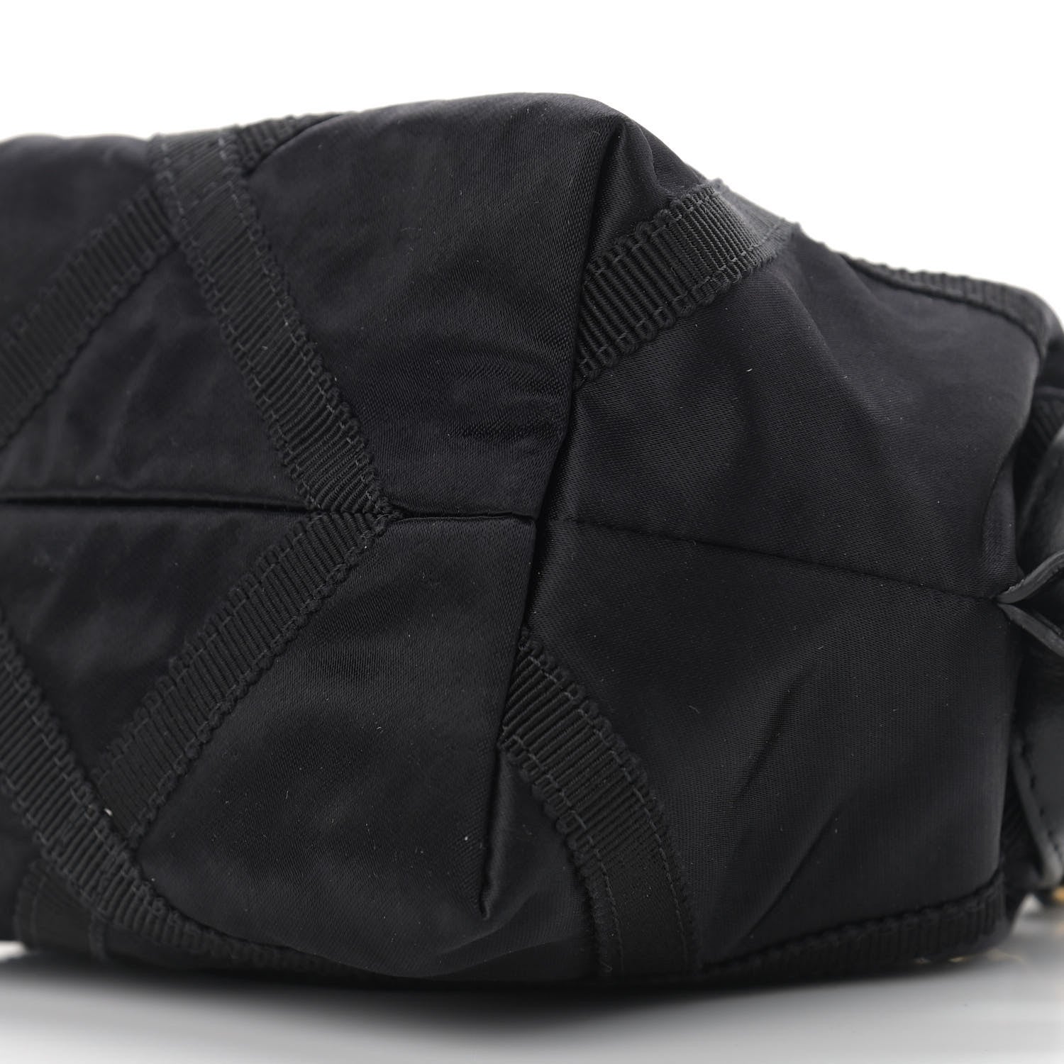 Chanel Nylon Grosgrain Quilted Lifestyle Clutch with Chain Black 9 of 9