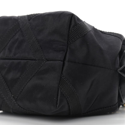 Chanel Nylon Grosgrain Quilted Lifestyle Clutch with Chain Black 9 of 9