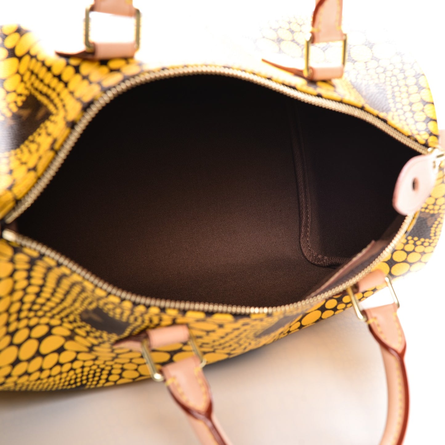 Monogram Kusama Town Speedy 30 Yellow