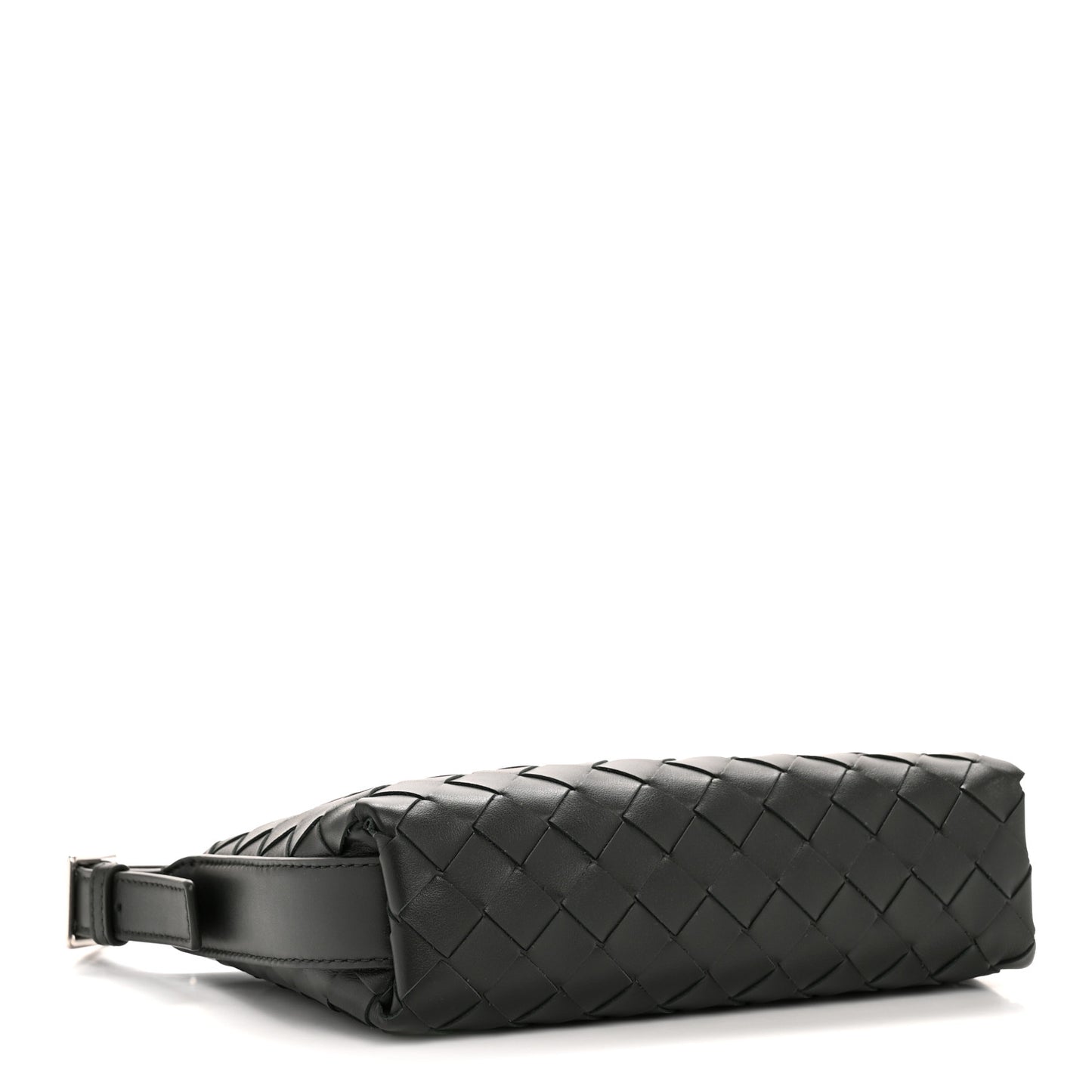 Calfskin Intrecciato Traveler Phone Pouch Dark Green