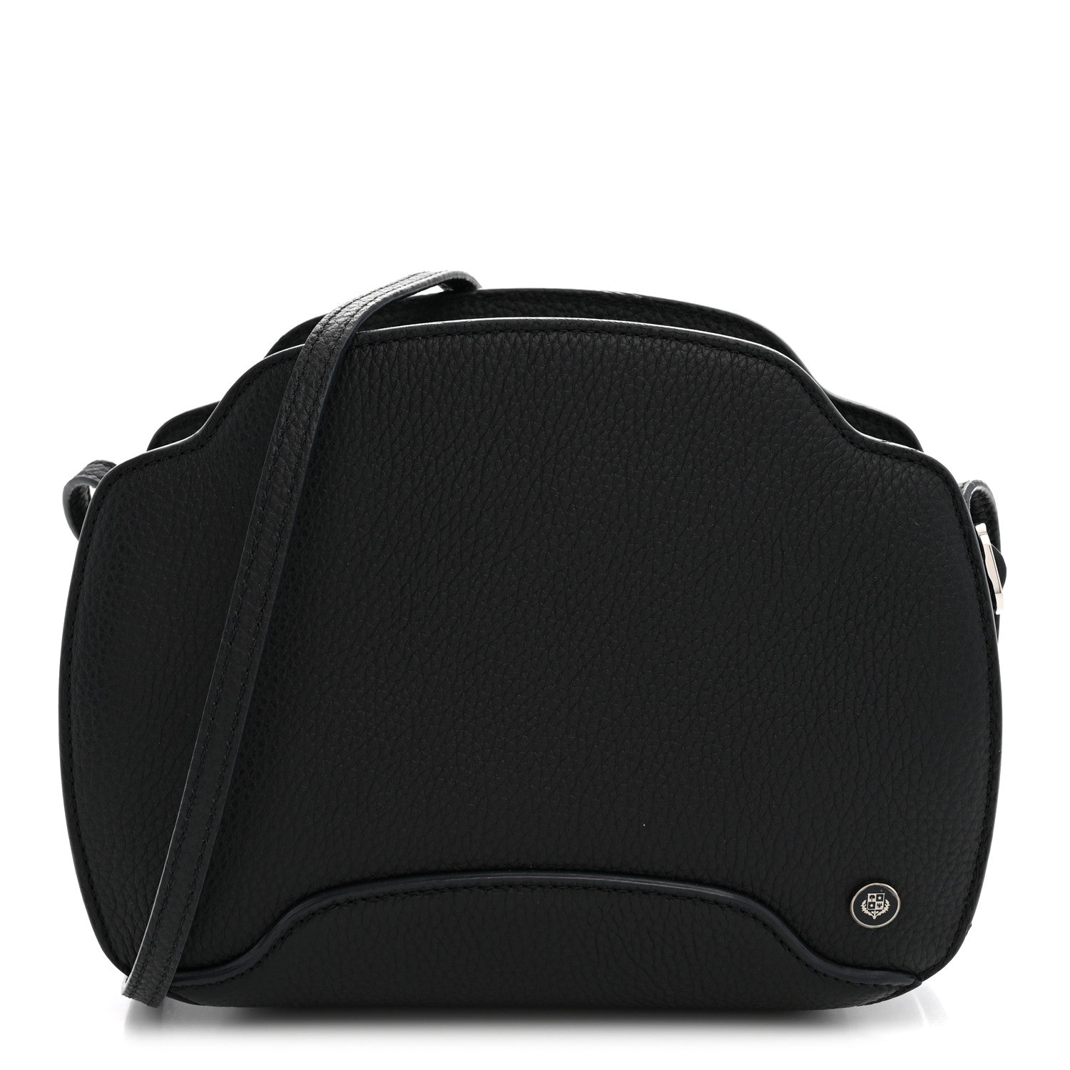 Loro Piana Grained Calfskin Sesia Crossbody Black 1 of 10