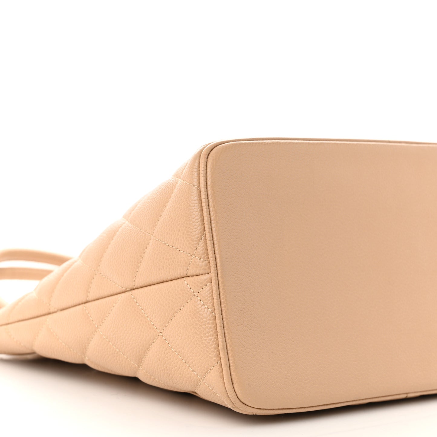 Caviar Quilted Medallion Tote Beige