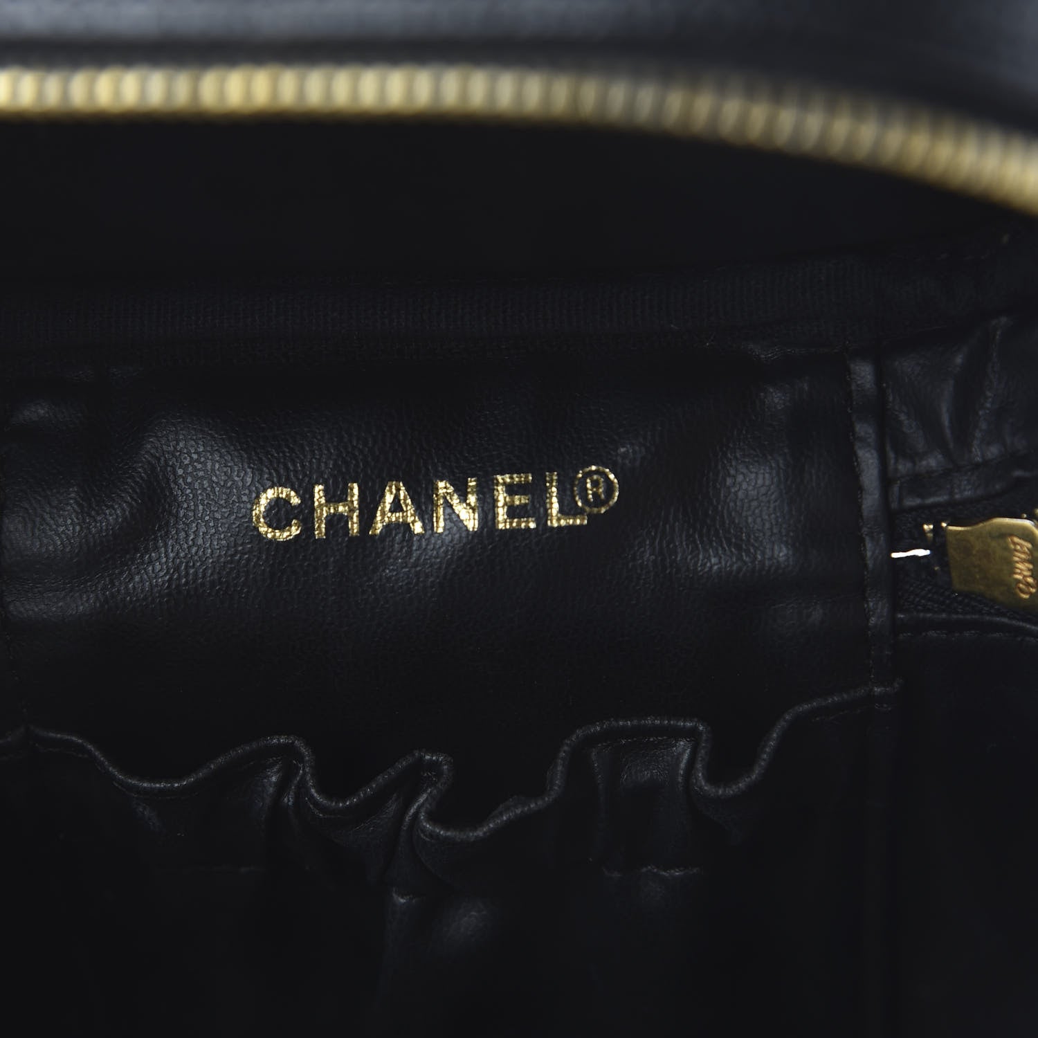Chanel Caviar Vanity Cosmetic Case Black 8 of 11