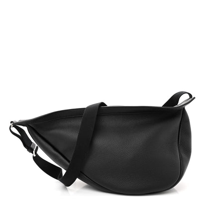 The Row Grained Calfskin Large Slouchy Banana Bag Black 1 of 9
