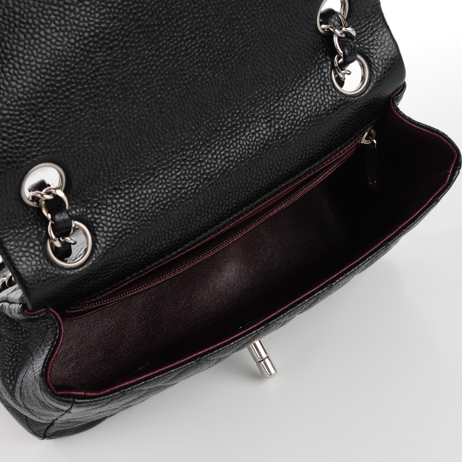 Chanel Caviar Quilted Mini Rectangular Flap Black 5 of 9
